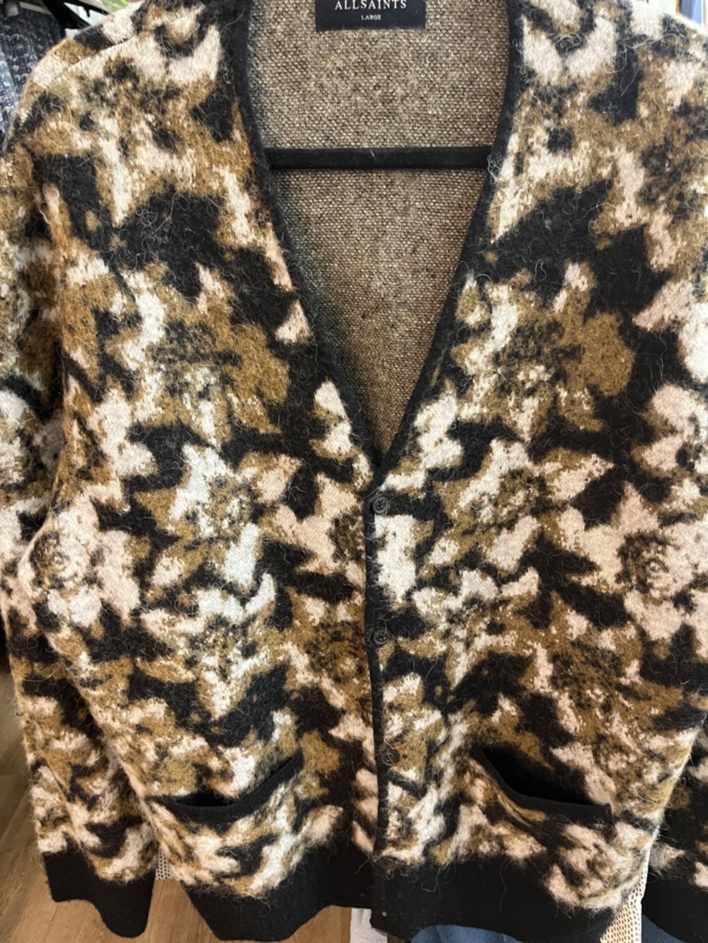 AllSaints Florelle Wool/Alpaca Cardigan NWOT - Picture 4 of 6